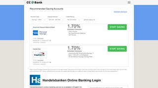 Handelsbanken Online Banking Login - CC Bank - Handelsbanken Portal English