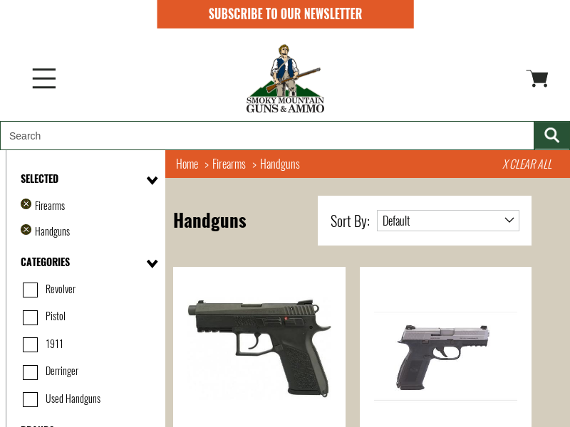 
                            3. Handguns - Smoky Mountain Guns and Ammo