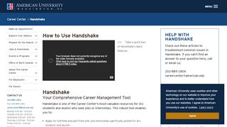 
                            2. Handshake | American University, Washington, DC - Au Job Portal