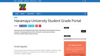 
                            7. Haramaya University Student Grade Portal - MySchooleth - Haramaya Et Student Welcome Login