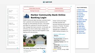 
Harbor Community Bank Online Banking Login ⋆ Login Bank
