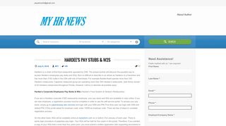 
Hardee's Pay Stubs & W2s | My HR News
