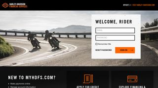 
                            1. Harley-Davidson Financial Services - Myhdfs Portal