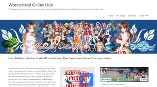 
Harmful Apps – Bye-bye to WHAFF reward app – Don't waste ...  
