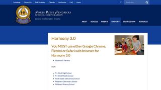 
                            8. Harmony 3.0 | Harmony - North West Hendricks School - Harmony 3 Portal