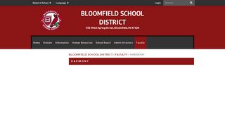 
                            7. Harmony - Bloomfield School District
