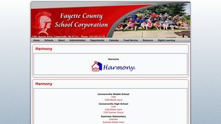 
                            4. Harmony Links - Fayette County School - School Websites - Connersville High School Harmony Portal