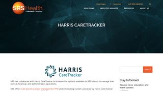
                            3. Harris CareTracker - SRS Health - Caretracker Emr Portal