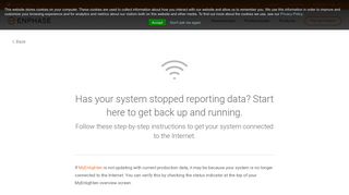 
Has your system stopped reporting data? Has your Internet ...
