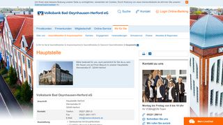 
                            3. Hauptstelle - Volksbank - Volksbank Bad Oeynhausen Portal