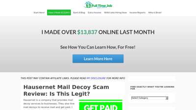 Hausernet Mail Decoy Scam Review: Is This Legit?  Full ...