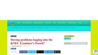 
                            9. Having problems logging into the KNEC Examiner's Portal ... - Examiners Portal