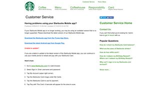 
                            1. Having problems using your Starbucks Mobile app? - Can T Portal To Starbucks App