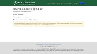 
                            4. Having trouble logging in? - Run your Football, March ... - Run Your Pool Com Portal