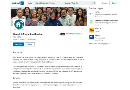 
                            4. Hawaii Information Service | LinkedIn - Hawaii Information Service Member Portal