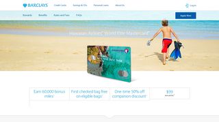 
                            2. Hawaiian Airlines® World Elite Mastercard® | Barclays US - Barclaycard Hawaiian Airlines Portal