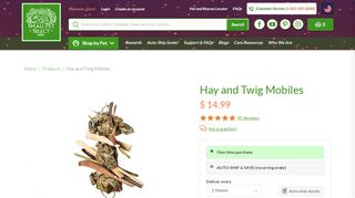 Hay and Twig Mobiles - Small Pet Select U.S. - Small Pet Select Portal