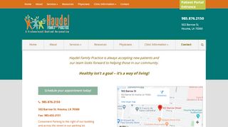 
                            3. Haydel Clinic | Contact Us | Haydel Family Practice - Haydel Clinic Portal