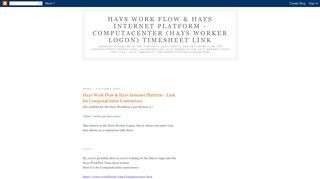 
                            8. Hays Work Flow & Hays Internet Platform - ComputaCenter ... - Hays 3ss Login