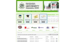 
                            4. Hazara University, Mansehra. :: Career Development Office - Hazara University Online Job Portal