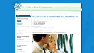 
                            3. HCP Provider Portal > Home - Indiana Medicaid - Indiana Medicare Provider Portal