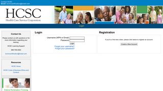 
                            4. HCSC: Login to the site - Hcsc Portal