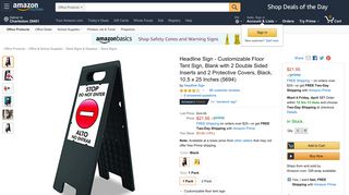 
                            1. Headline Sign - Customizable Floor Tent Sign ... - Amazon.com - Big Tent Sign In