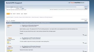 
Heads Up on IPTorrents Password - BolehVPN  
