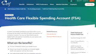 
                            7. Health Care Flexible Spending Account (FSA) - Wisconsin ... - Etf Tasc Portal