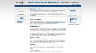 
                            1. Health Data Branch Web Portal | Ministry of Health and Long Term ... - Health Data Branch Web Portal