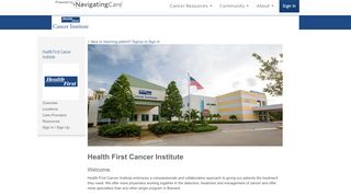 
                            1. Health First Cancer Institute - Navigating Care - Health First Cancer Institute Patient Portal