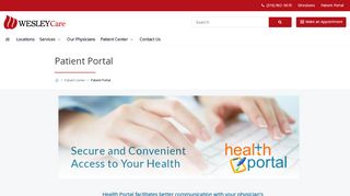Health Portal | WesleyCare Clinics - Wesley Portal Portal
