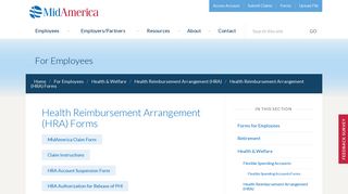 
                            4. Health Reimbursement Arrangement (HRA) Forms | MidAmerica - Mid America Hra Portal