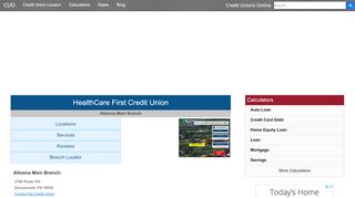 
                            15. HealthCare First Credit Union - Duncansville, PA at 2786 ... - Healthcarefirst Portal Page