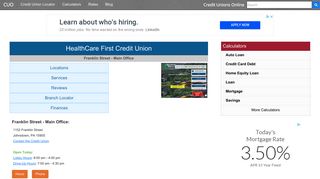 
                            14. HealthCare First Credit Union - Johnstown, PA - Healthcarefirst Portal Page