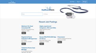 
HealthcareJobSite: Manage your Career, Connect with Top ...
