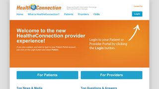 
                            5. HealtheConnection.org: Connecting Healthcare Providers ... - Healtheconnections Portal