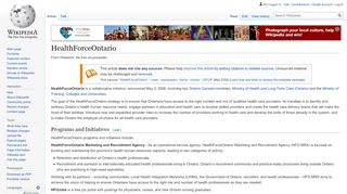 
                            4. HealthForceOntario - Wikipedia - Hfo Jobs Portal