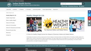 
                            5. Healthy Weight for Life | Indian Health Service (IHS) - Healthy Weight For Life Portal