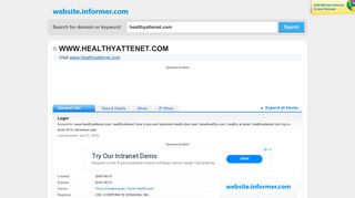 
                            7. healthyattenet.com at Website Informer. Login. Visit ... - Healthyattenet Login