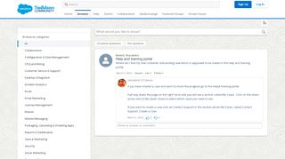 
                            2. Help and training portal - Answers - Salesforce Trailblazer Community - Salesforce Help And Training Portal