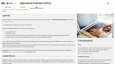 Help - BMW Group Partner Portal - B2B Portal