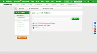 
Help Center: My Account Profiles - Zameen.com  
 
