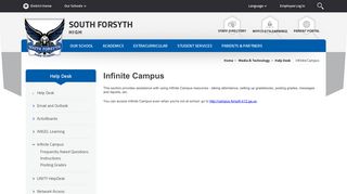 
Help Desk / Infinite Campus - Forsyth County Schools
