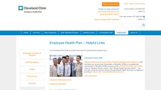Helpful Links - Resources - Cleveland Clinic Employee Health Plan ... - Hr Connect Cleveland Clinic Login