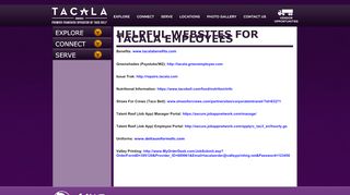 
                            4. Helpful Websites for Tacala Employees | Tacala, LLC - Tacala Application Portal