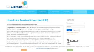 Hereditäre Fruktoseintoleranz (HFI) - Mein Allergie Portal - Hfi Portal