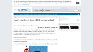 
                            4. Here's how to get those old Bebo photos back · TheJournal.ie - Bebo Sign Up English