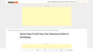 
                            5. Here's How To Get Your Tax Clearance Online In Zimbabwe - Techzim - Zimra Efiling Services Portal
