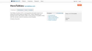 
                            6. HeroTalkies - CB Insights - Herotalkies Portal